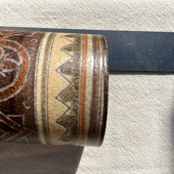 Italian Italica ARS for Peasant Village cylinder Vase mid century - Picture 8 of 9